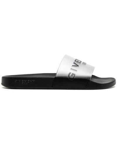 Givenchy Slippers Met Open Neus - Wit