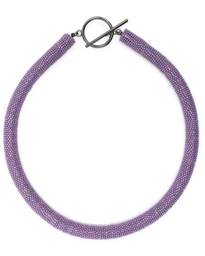 Fabiana Filippi Chunky Bead-chain Necklace - Metallic