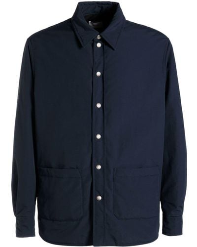 Bally Padded-design Classic-collar Shirt - Blue