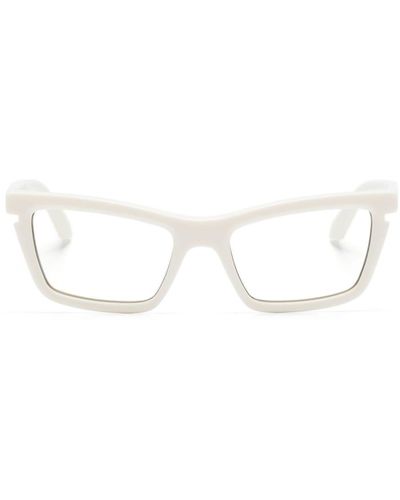 Off-White c/o Virgil Abloh Klassische Cat-Eye-Brille - Weiß