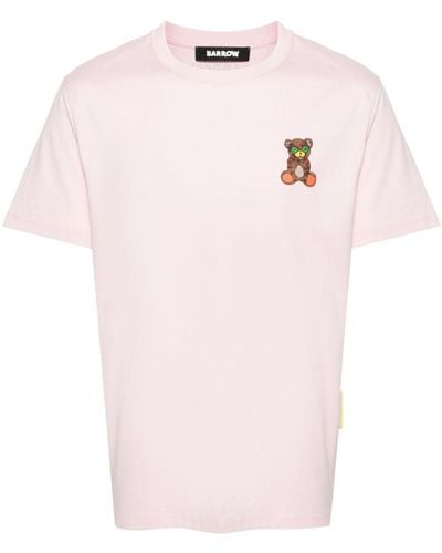 Barrow T-Shirt mit Logo-Print - Pink