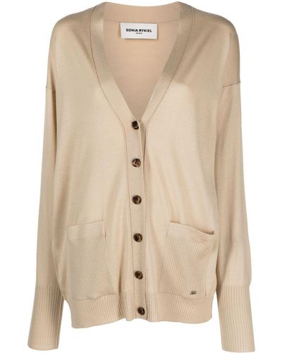 Sonia Rykiel Fein gestrickter Cardigan - Natur