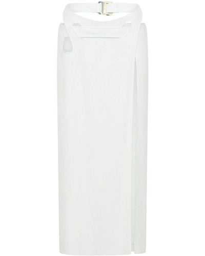 Dion Lee Cut-out Interloop Skirt - White
