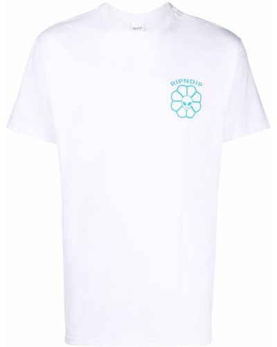 RIPNDIP ロゴ Tシャツ - ホワイト
