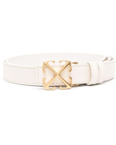 Off-White c/o Virgil Abloh New Arrow leather belt - Weiß