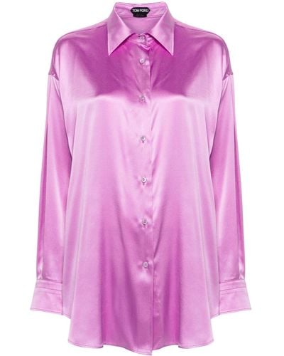 Tom Ford Button-up Overhemd - Roze