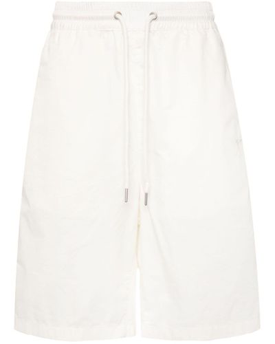 FIVE CM Logo-embroidered Cotton Shorts - White