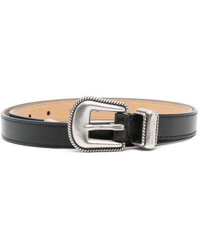 Polo Ralph Lauren Smooth Leather Belt - Zwart