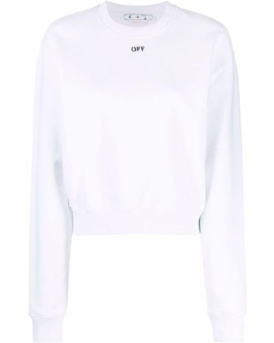 Off-White c/o Virgil Abloh Cropped Sweater - Wit