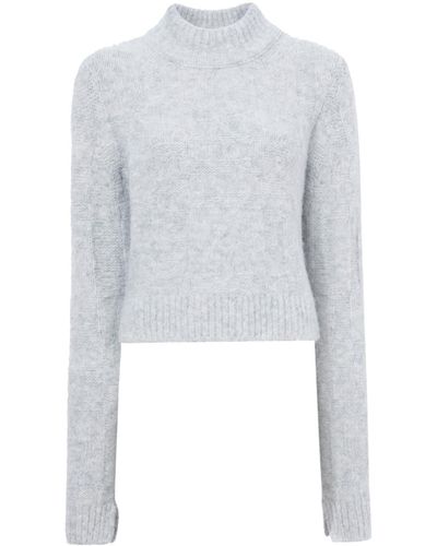 Proenza Schouler Brigitt Mock-neck Sweater - White