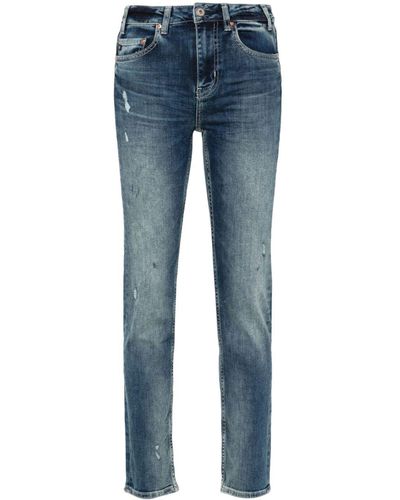 AG Jeans Jeans skinny a vita media - Blu