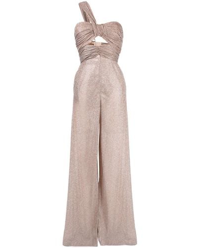 Maria Lucia Hohan Adonia Wide-leg Cut-out Jumpsuit - Natural