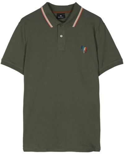 PS by Paul Smith Broad Stripe Zebra polo shirt - Grün