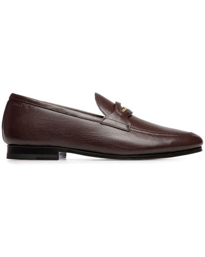 Bally Plume Leather Loafers - Brown