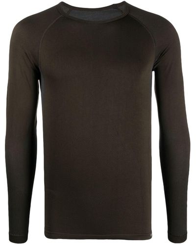 GR10K ジャカードロゴ ロングtシャツ - ブラック