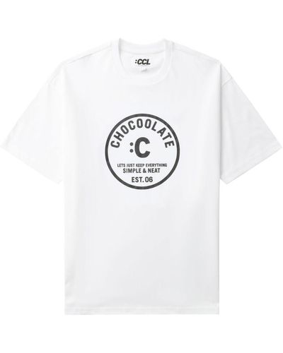 Chocoolate T-shirt con stampa - Bianco