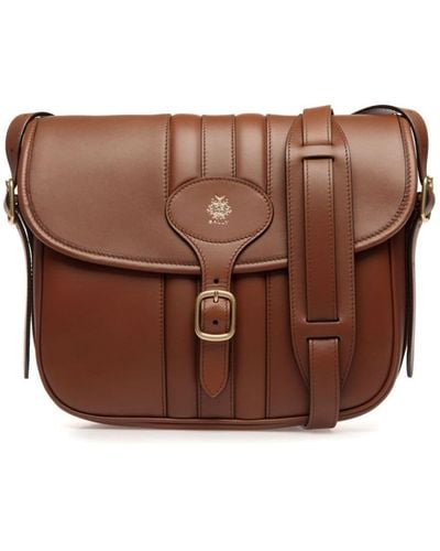 Bally Beckett Leather Messenger Bag - Brown