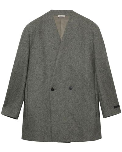 Fear Of God Mélange Double-breasted Blazer - Grey