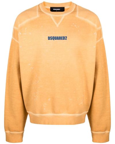 DSquared² Cipro Sweatshirt mit Logo-Print - Orange