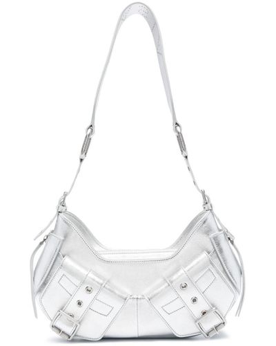 BIASIA Y2k Leather Shoulder Bag - White