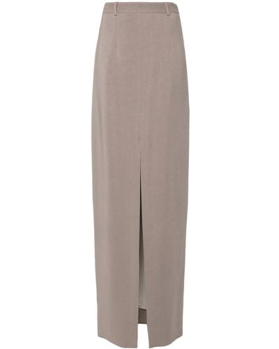 Styland Dart-detail Skirt - Grey