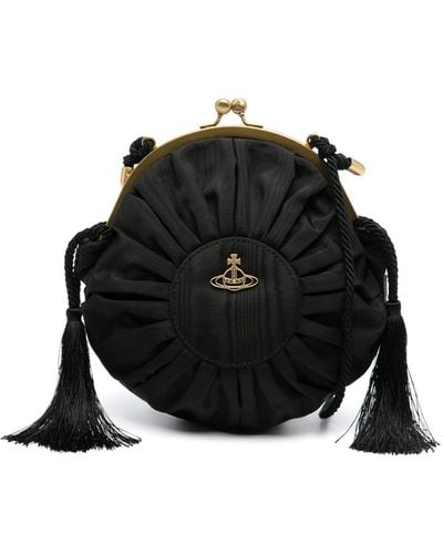 Vivienne Westwood Orb-plaque Shoulder Bag - Black