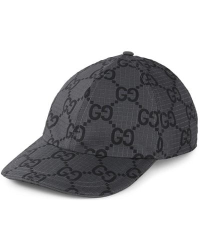 Gucci Baseballkappe mit GG - Grau