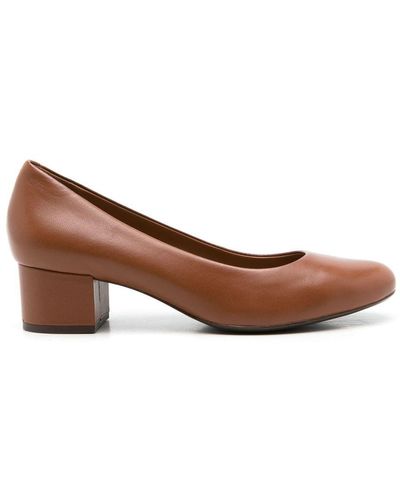 Sarah Chofakian Pomel 30mm Almond-toe Court Shoes - Brown