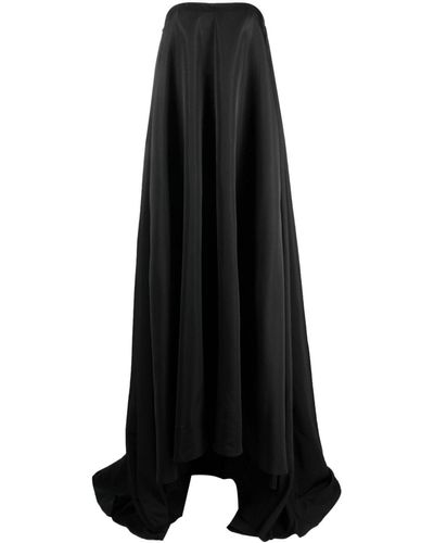 Marques'Almeida Bow-embellished Strapless Gown - Black