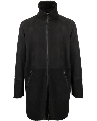 Giorgio Brato Zip-up Sheepskin Jacket - Black