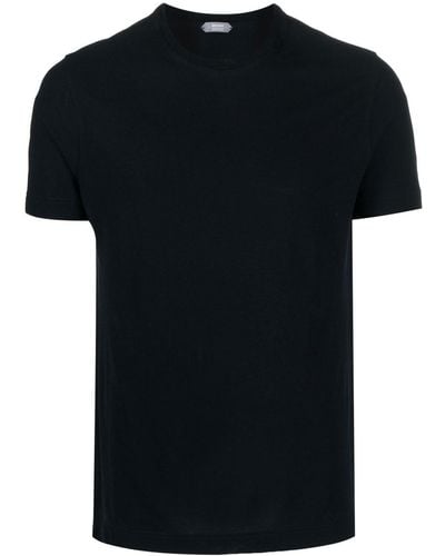 Zanone ラウンドネック Tシャツ - ブラック