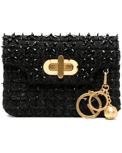Saiid Kobeisy Crystal-embellished Clutch Bag - Black