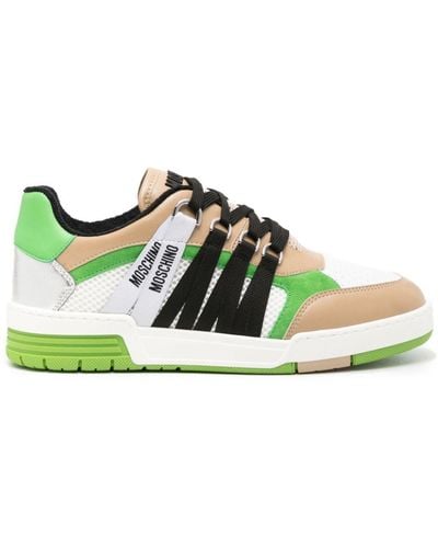Moschino Kevin Panelled Trainers - Green