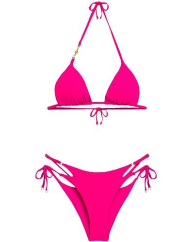Barrow Bikini con parche del logo - Rosa