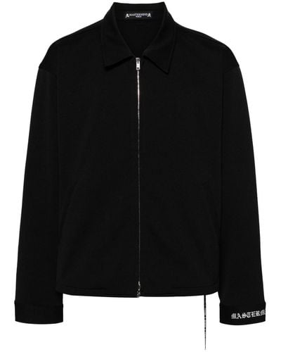 Mastermind Japan Skull-motif Zip-up Shirt Jacket - Black