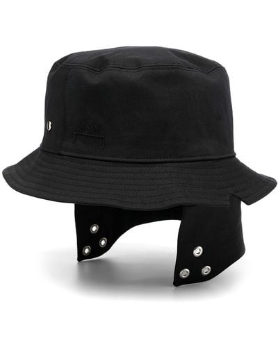 A_COLD_WALL* Eyelet Bucket Hat - Black