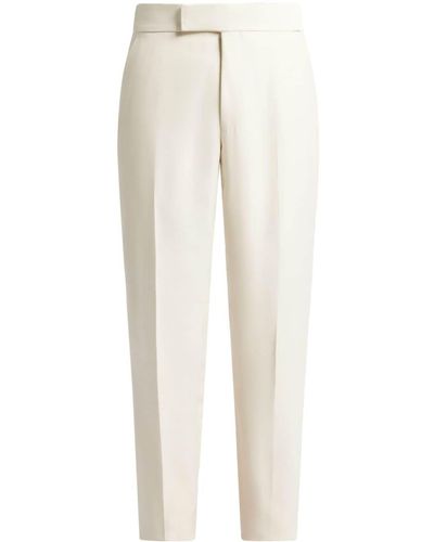 Tom Ford Pantalon de costume à coupe droite - Blanc
