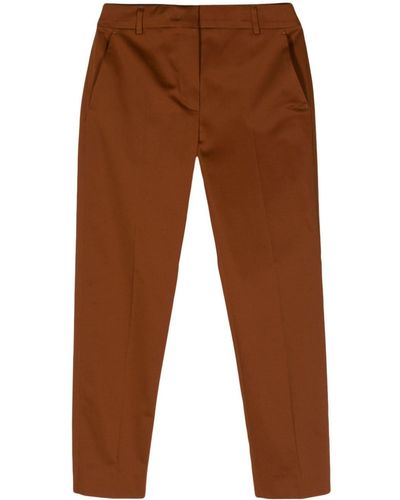 Max Mara Lince Mid-rise Tapered Trousers - Brown