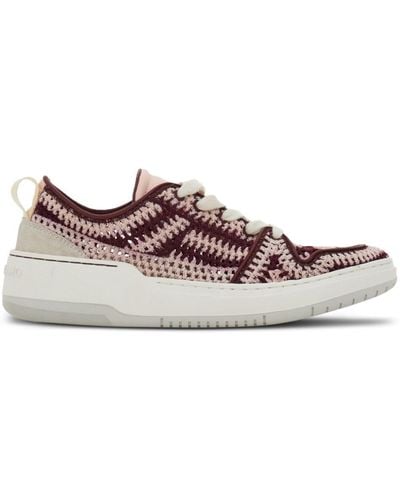Ferragamo Knitted Low-top Sneakers - Brown