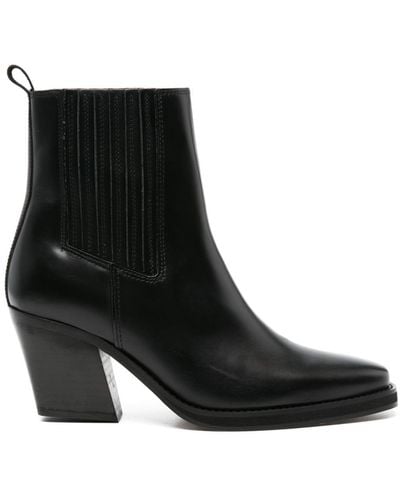 Samsøe & Samsøe Sophia Leather Boots - Black