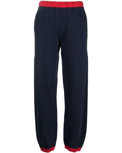 KENZO Pantalones de chándal con parche del logo - Azul