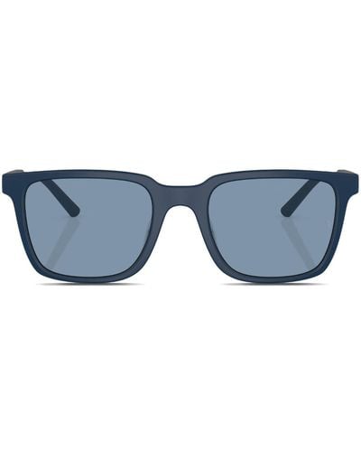 Oliver Peoples Mr. Federer Sonnenbrille mit eckigem Gestell - Blau