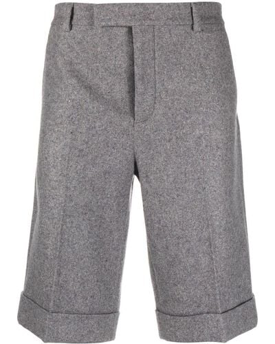 Gucci Wool And Cashmere Shorts - Gray