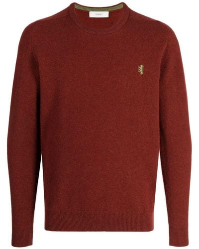 Pringle of Scotland Embroidered-logo Crew-neck Sweater