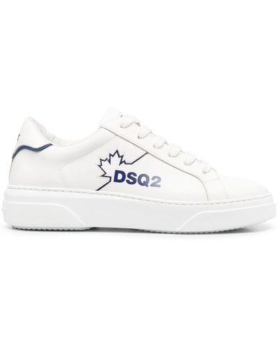 DSquared² Sneakers con decorazione logo - Bianco