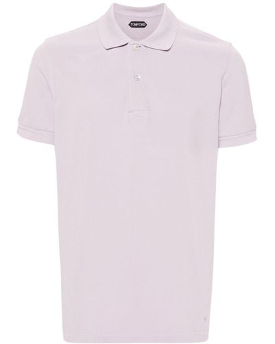 Tom Ford Poloshirt mit kurzen Ärmeln - Pink
