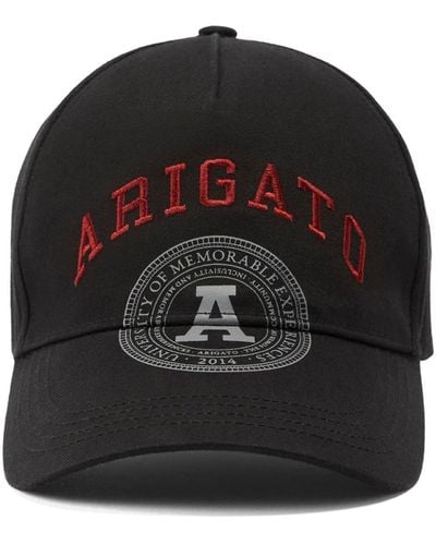 Axel Arigato University Crest-print Cotton Cap - Black