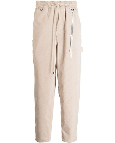 Mastermind Japan Tapered-Hose aus Cord - Natur