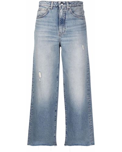 Totême Wide-leg Organic Jeans - Blue