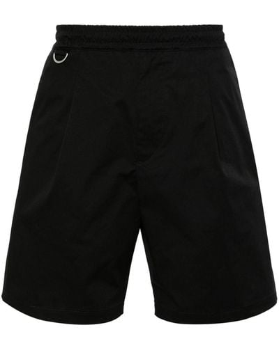 Low Brand Elasticated-waist Chino Shorts - Black